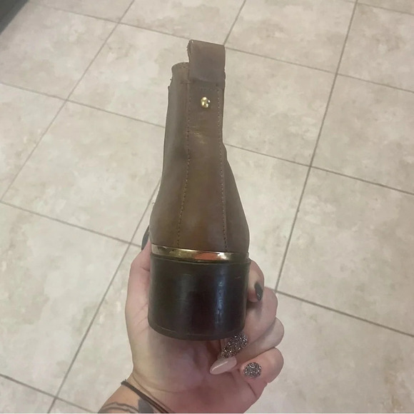 Kurt Geiger Carvela Toby Women’s 8.5 Brown Leather Chelsea Boots 51807 - Picture 5 of 8